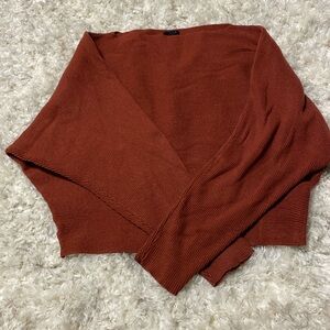 Ardene Rust Off-the-Shoulder Sweater large